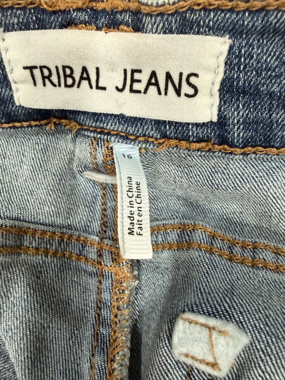 Tribal Women's Boot-Cut Jeans - Blue Wash - Picture 5 of 6